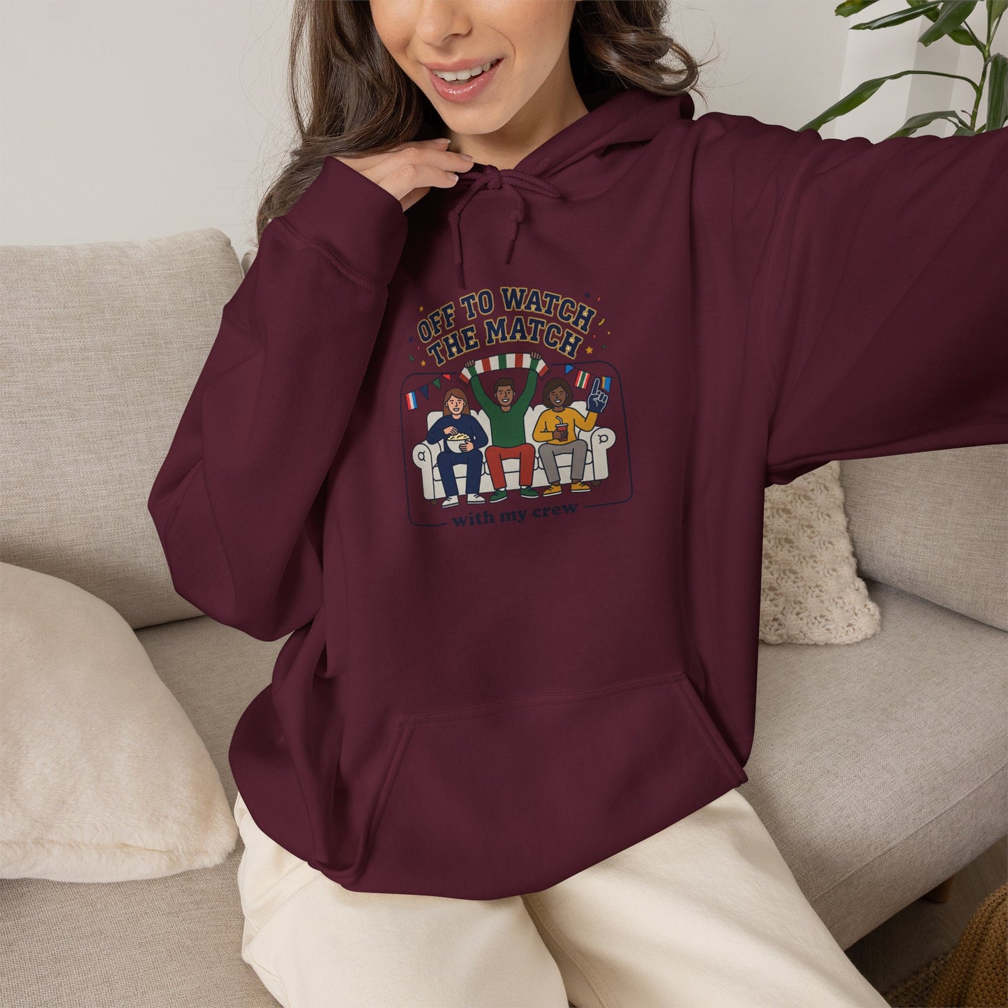 Off To Watch The Match Heavy Blend™ Hooded Sweatshirt