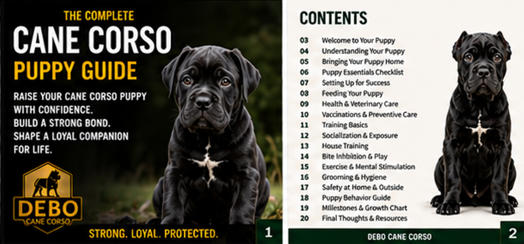 The Complete Cane Corso Puppy Guide | Digital New Owner Handbook - Digital Download