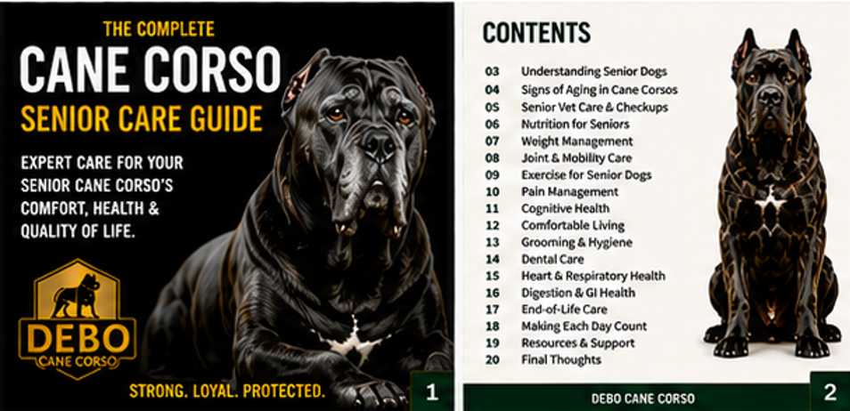 The Complete Cane Corso Senior Care Guide | Digital Handbook for Aging Dogs - Digital Download