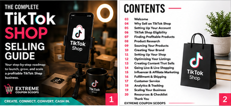 Extreme Coupon Scoops – The Complete TikTok Shop Selling Guide (Digital Download)