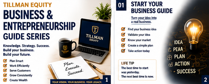 Tillman Equity – Business & Entrepreneurship Guide Series (Digital Download)