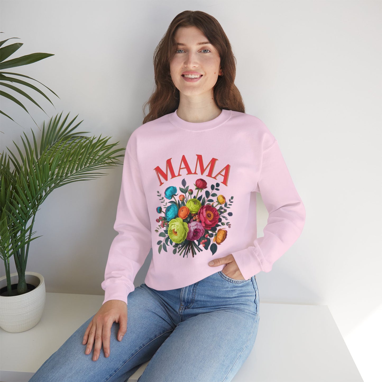 Mama Floral Sweatshirt Cozy Mother’s Day Crewneck