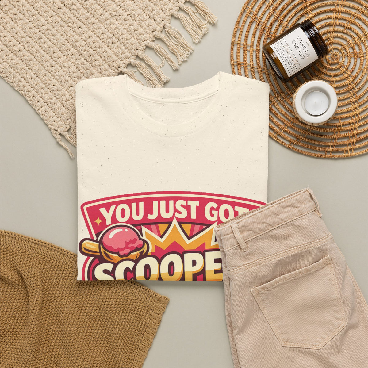 You Just Got Scooped graphic Tee | Ice Cream Scoop Logo