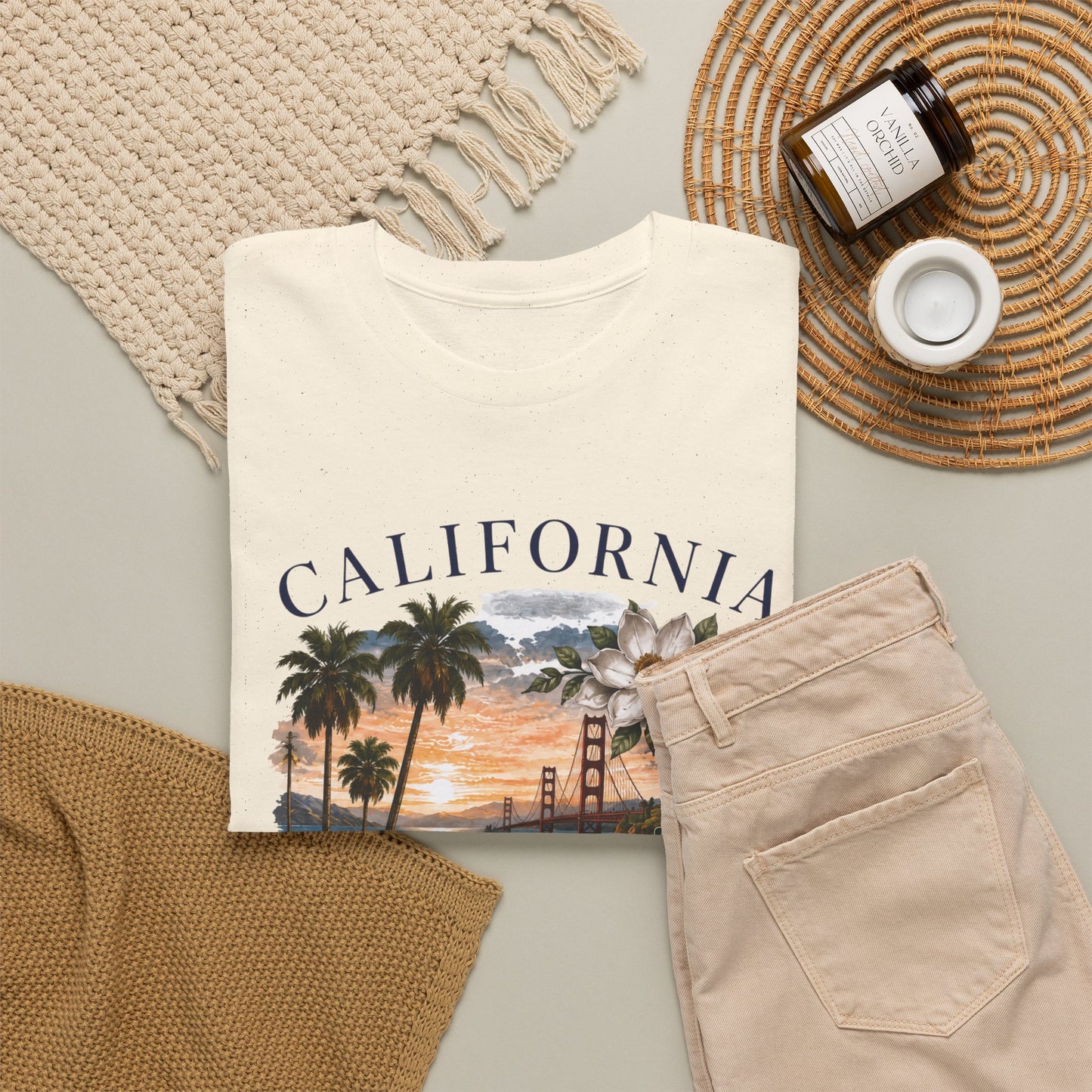 California Vintage Surf T-Shirt — Coastal Sunset Beach Tee