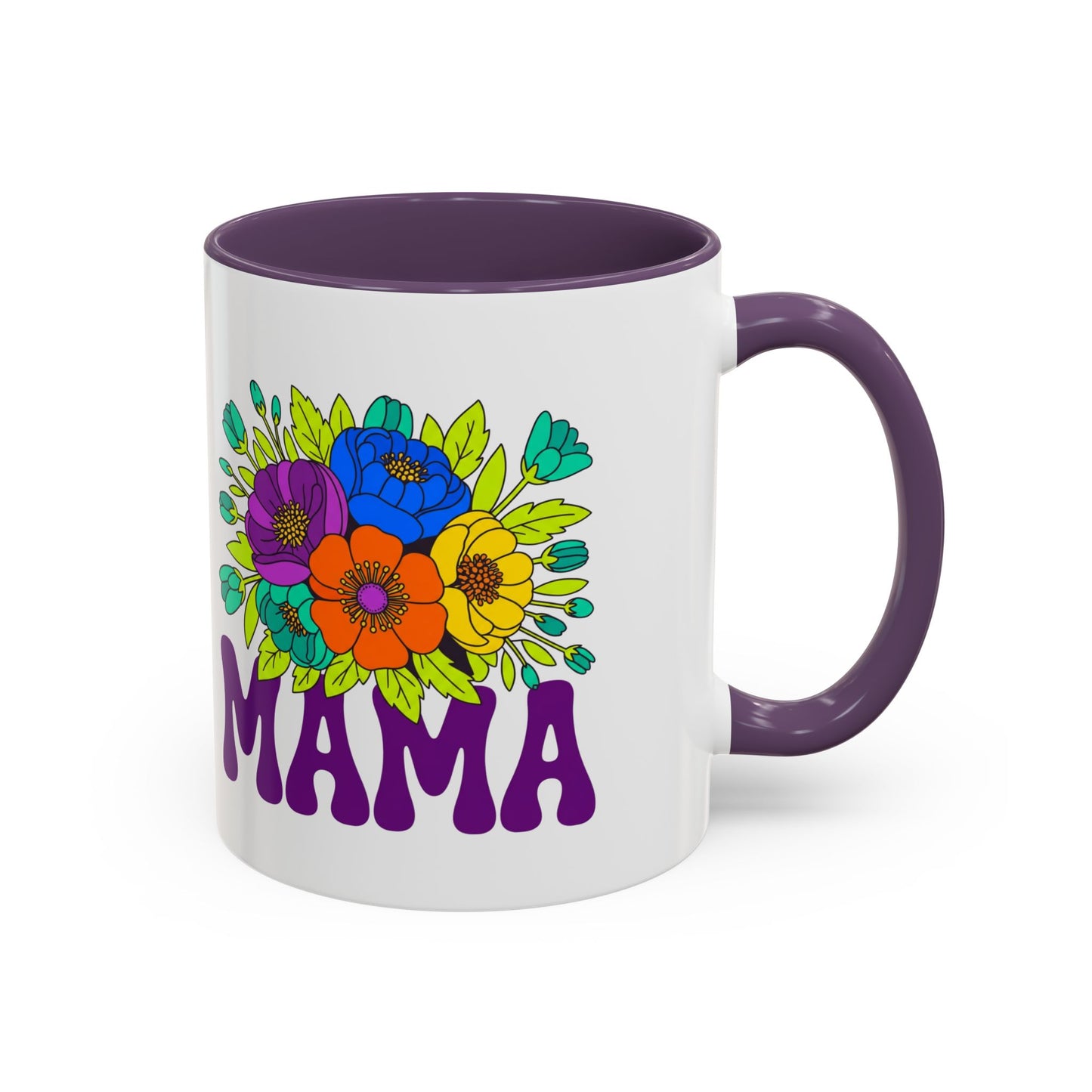 Mama Floral Coffee Mug Accent 11/15oz