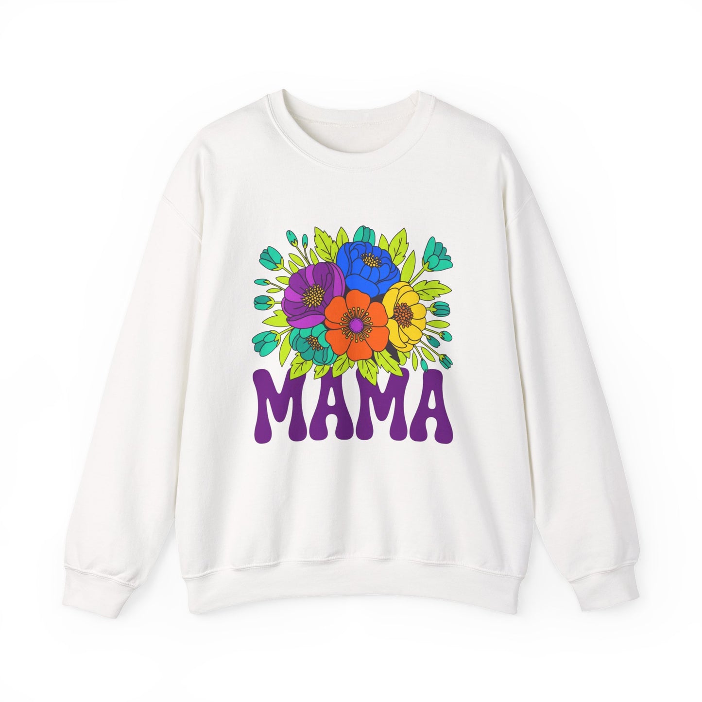 Mama Floral Sweatshirt — Cozy Mother's Day Crewneck