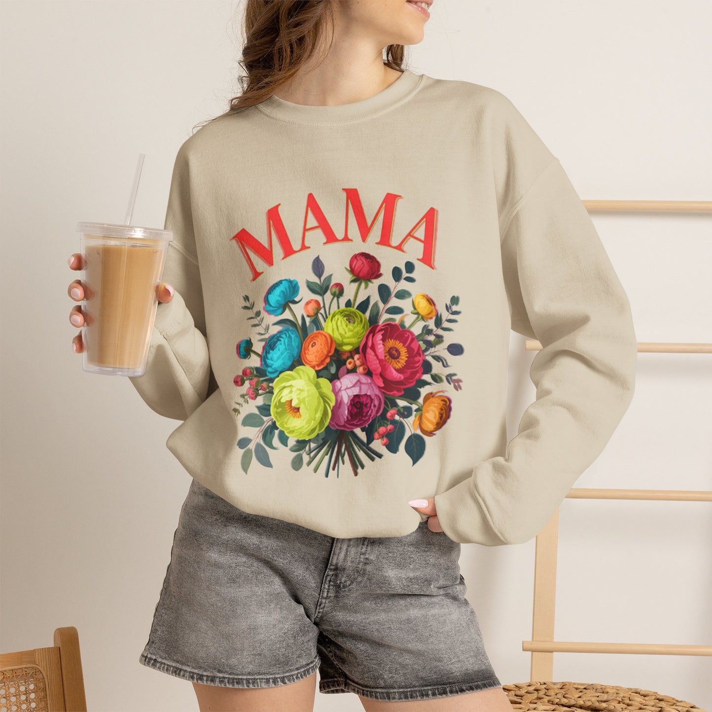 Mama Floral Sweatshirt Cozy Mother’s Day Crewneck