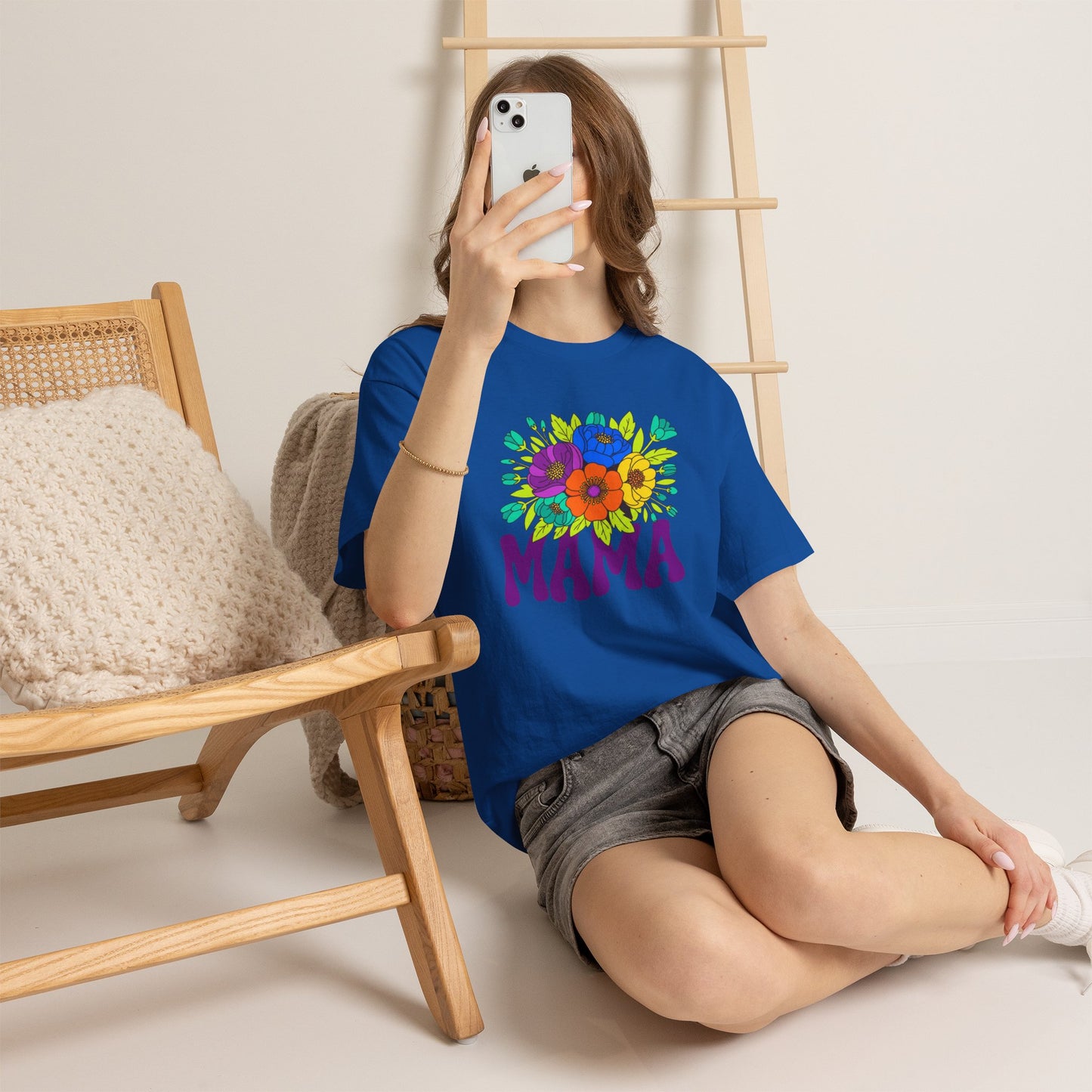 Mama Floral T-Shirt Feminine Floral Mother Tee for Mom Gifts