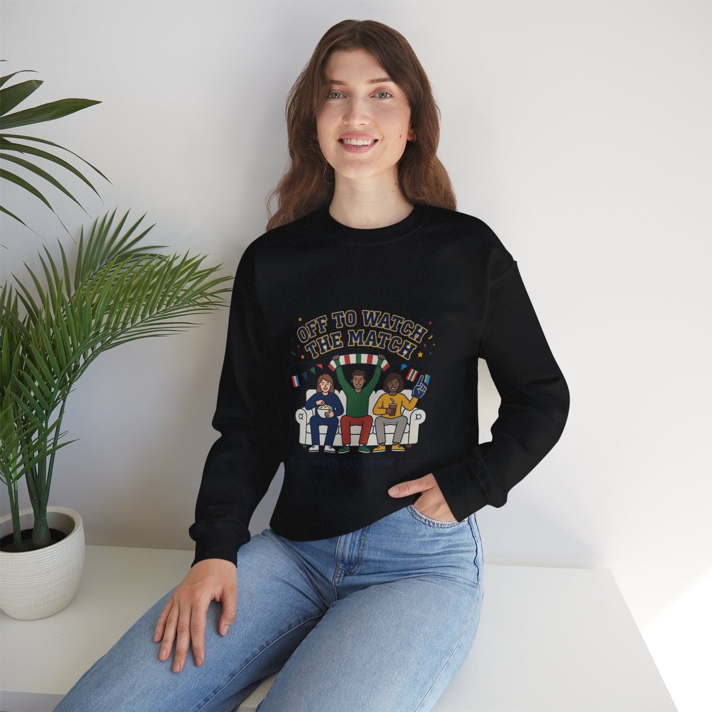 Off to Watch the Match Sweatshirt | soccer watch party, match-day outfit