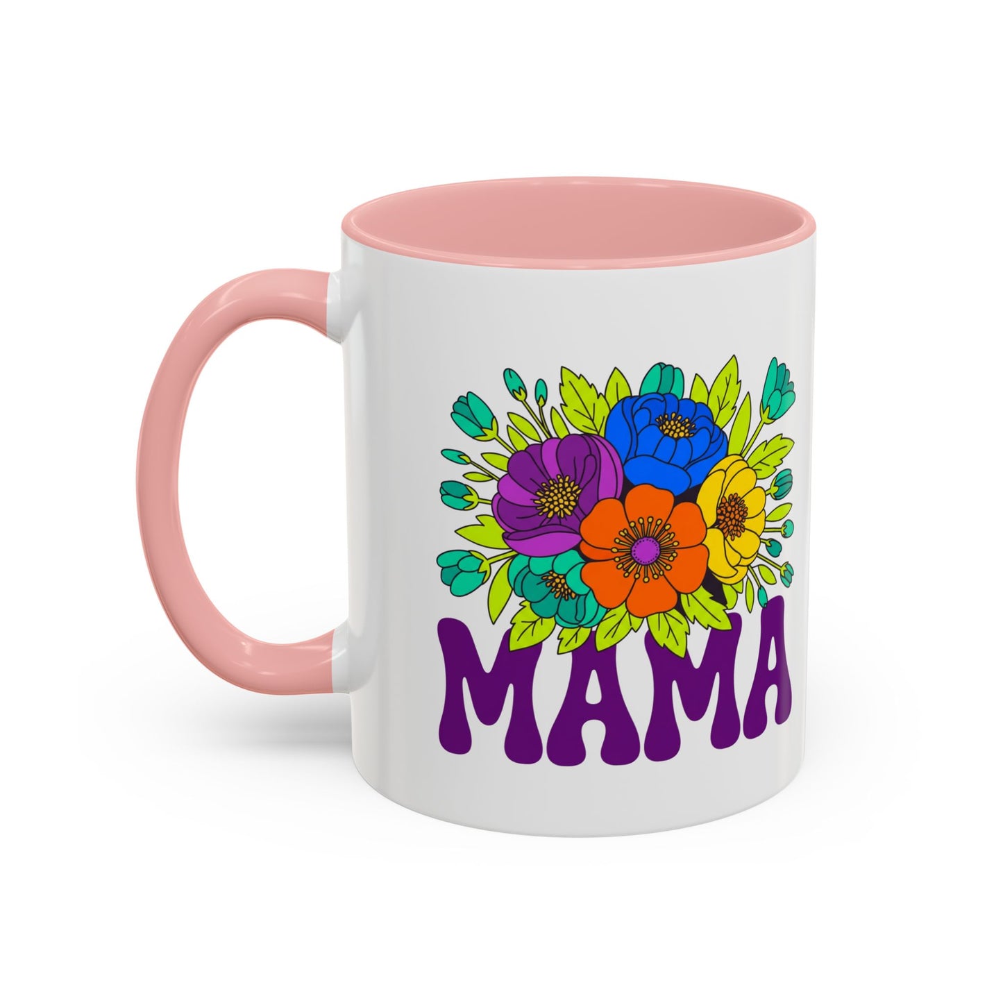 Mama Floral Coffee Mug Accent 11/15oz
