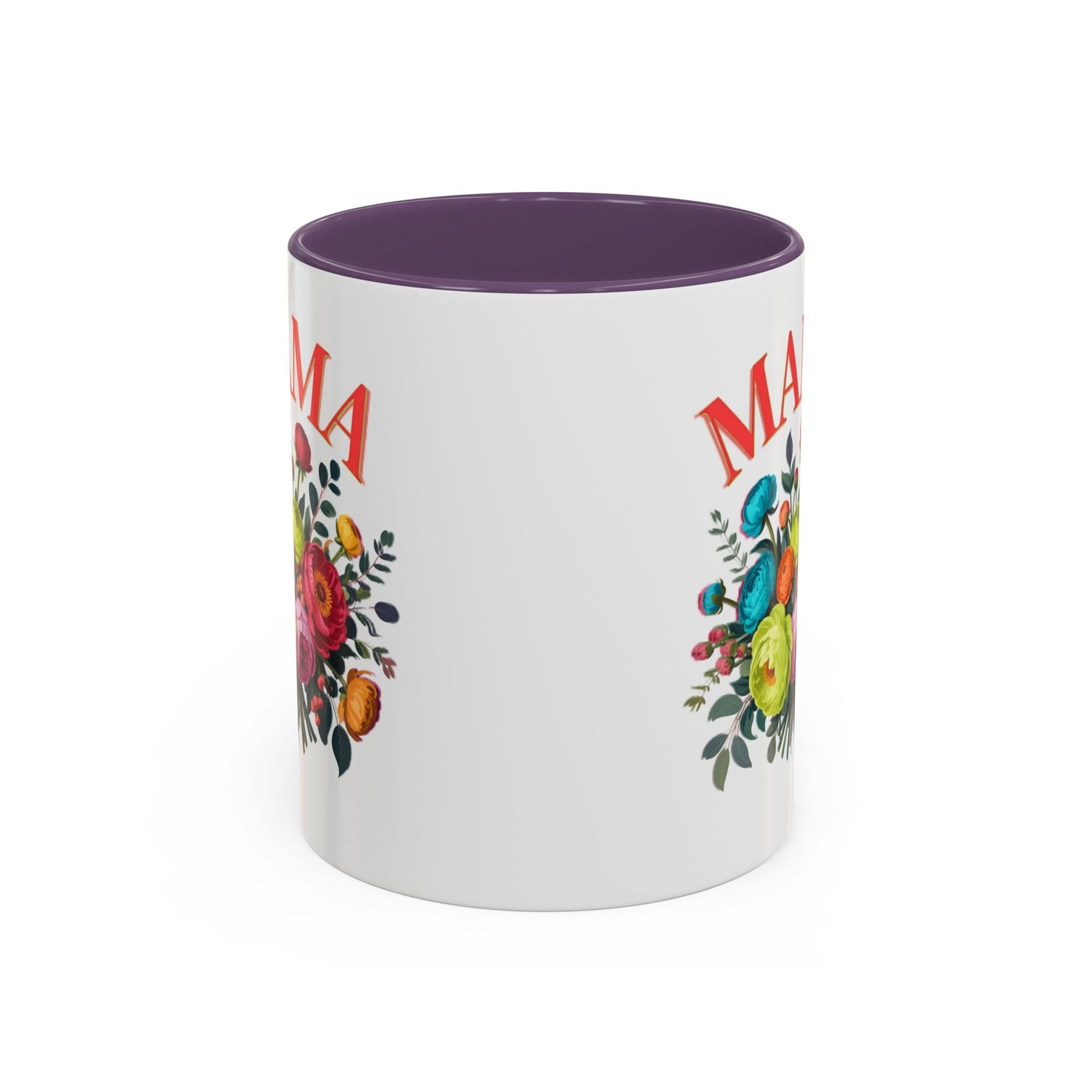 Mama Floral Coffee Mug – Mother's Day Bouquet Accent Mug (11/15oz)