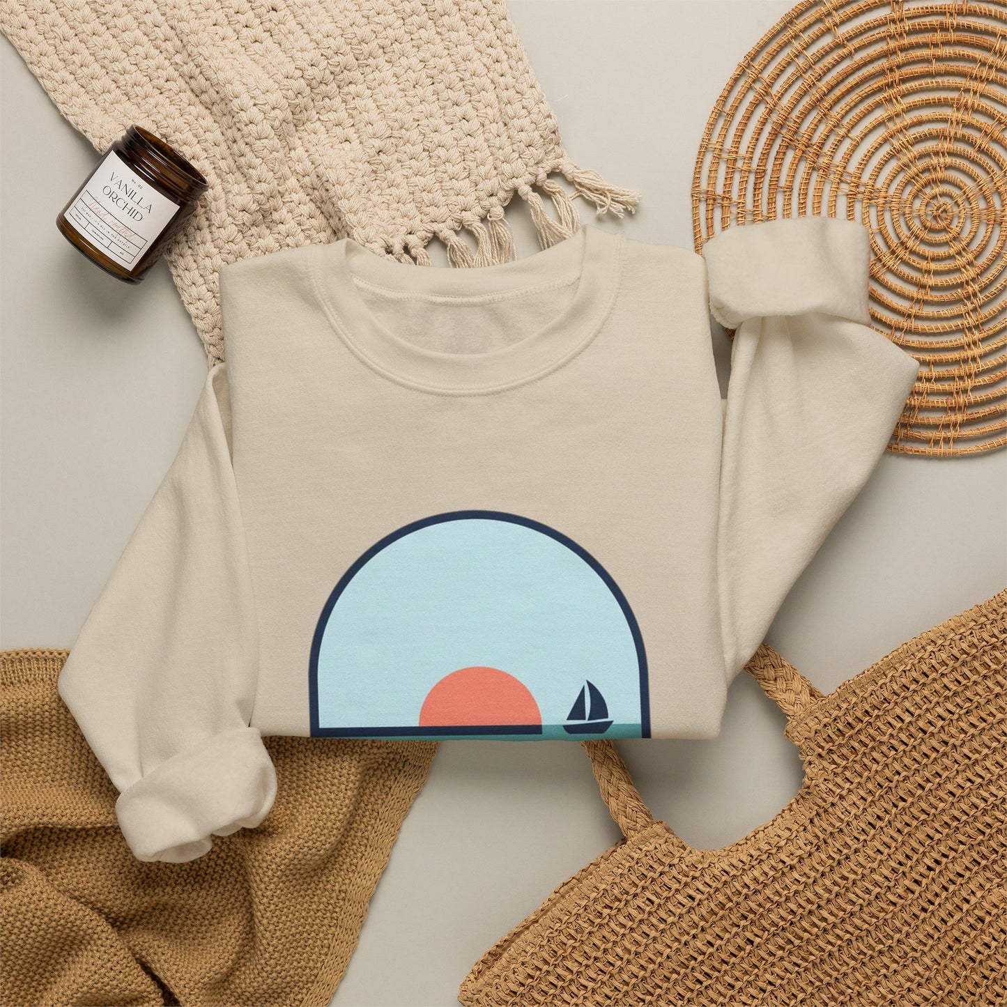 Mentally at the Sea Heavy Blend™ Crewneck Sweatshirt