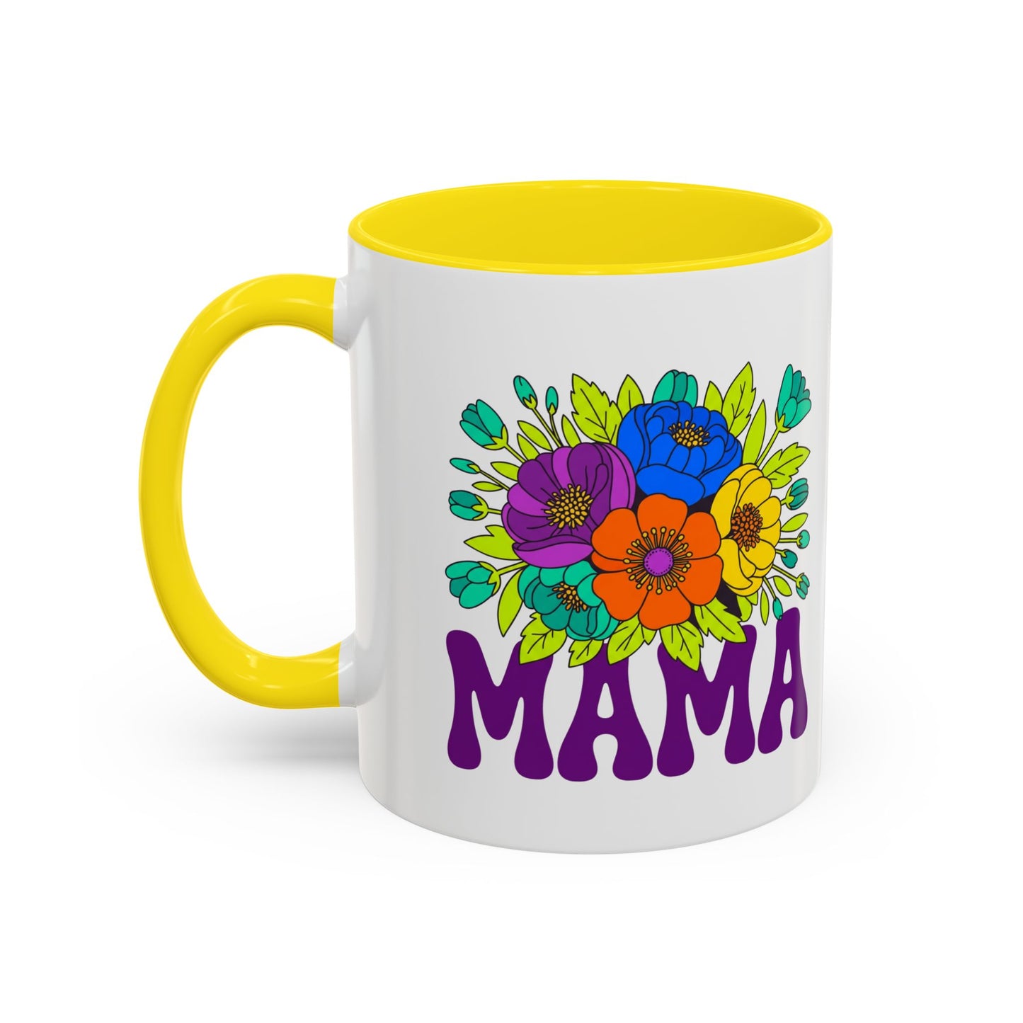 Mama Floral Coffee Mug Accent 11/15oz
