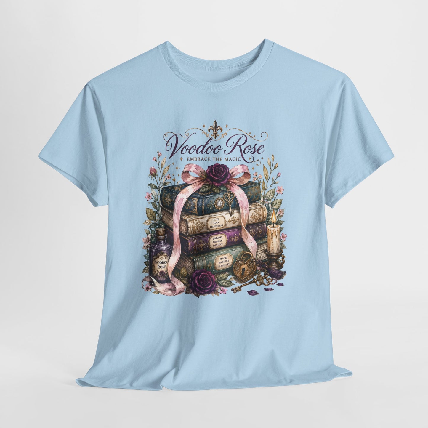 Voodoo Rose Louisiana Stacked Books Tee