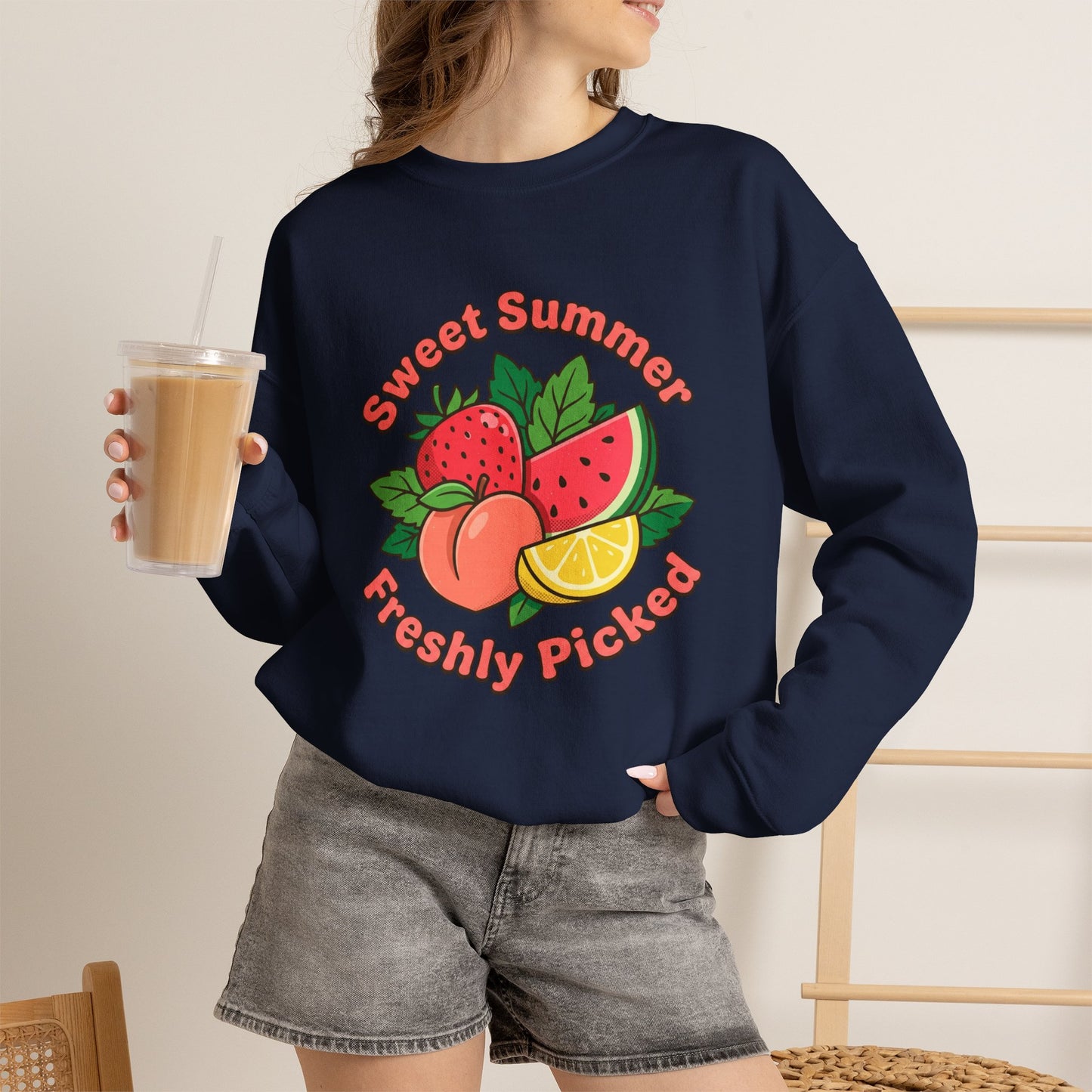 Sweet Summer Freshly Picked Unisex Heavy Blend™ Crewneck Sweatshirt