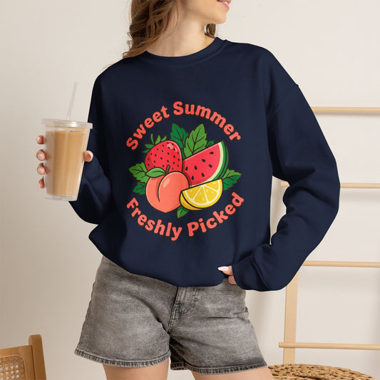 Sweet Summer Freshly Picked Unisex Heavy Blend™ Crewneck Sweatshirt