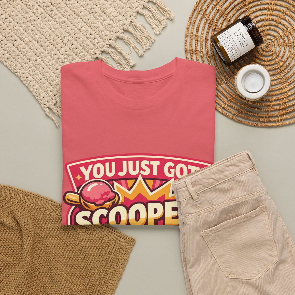 You Just Got Scooped graphic Tee | Ice Cream Scoop Logo