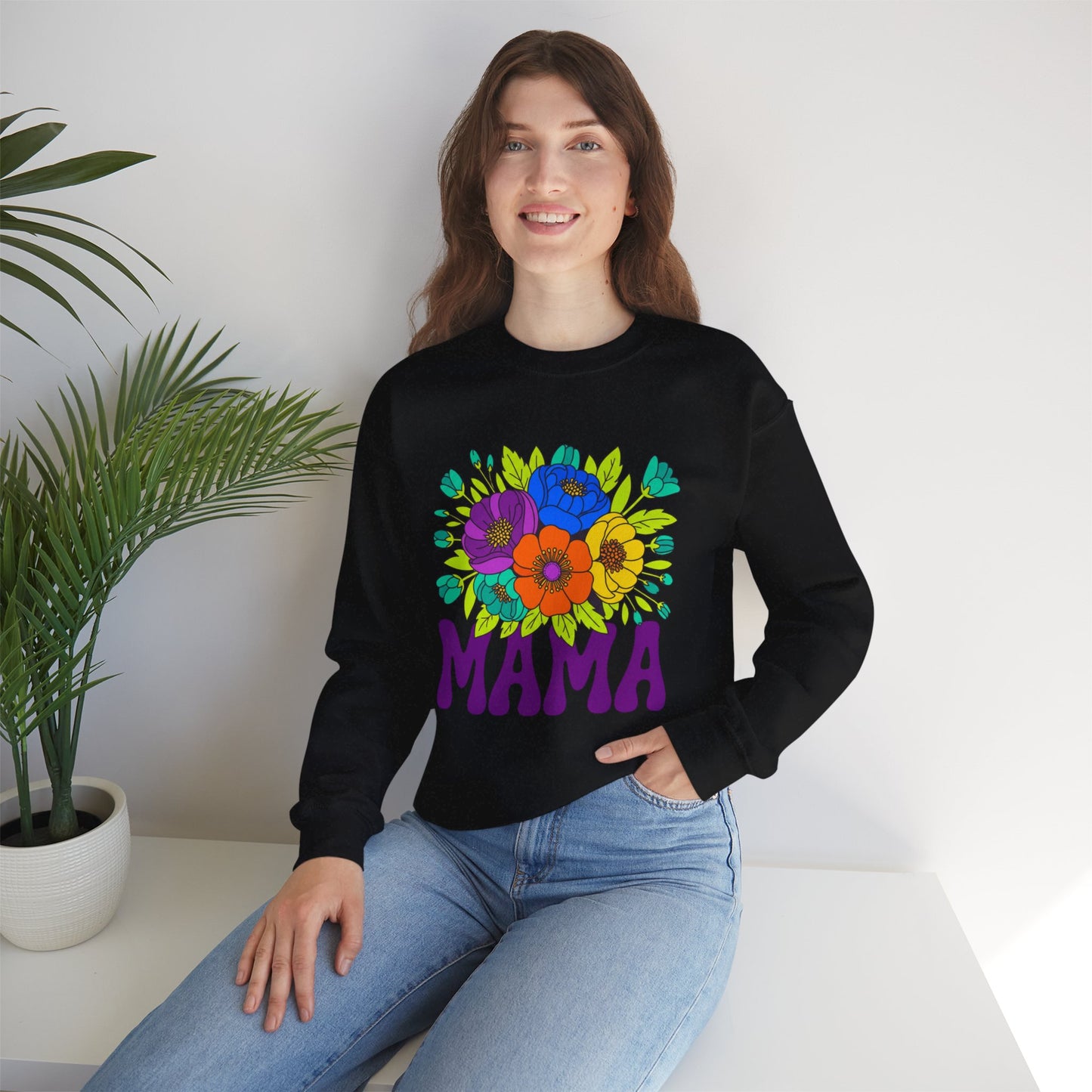 Mama Floral Sweatshirt — Cozy Mother's Day Crewneck
