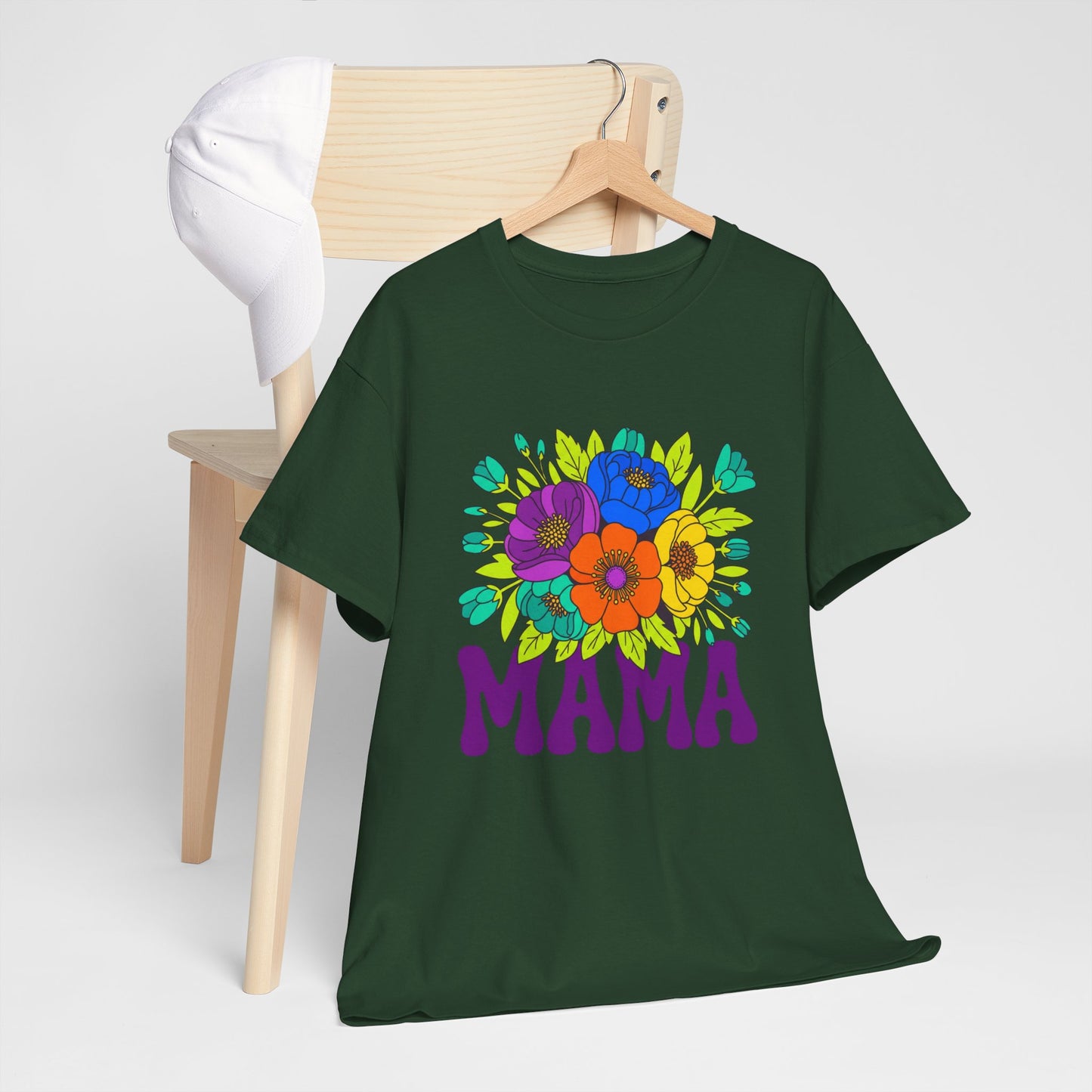 Mama Floral T-Shirt Feminine Floral Mother Tee for Mom Gifts