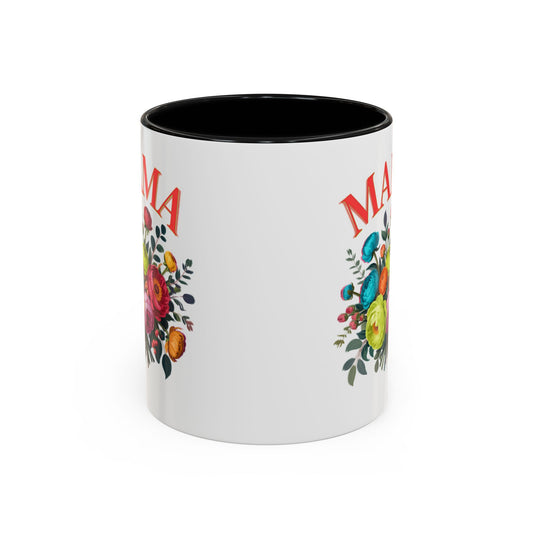 Mama Floral Coffee Mug – Mother's Day Bouquet Accent Mug (11/15oz)