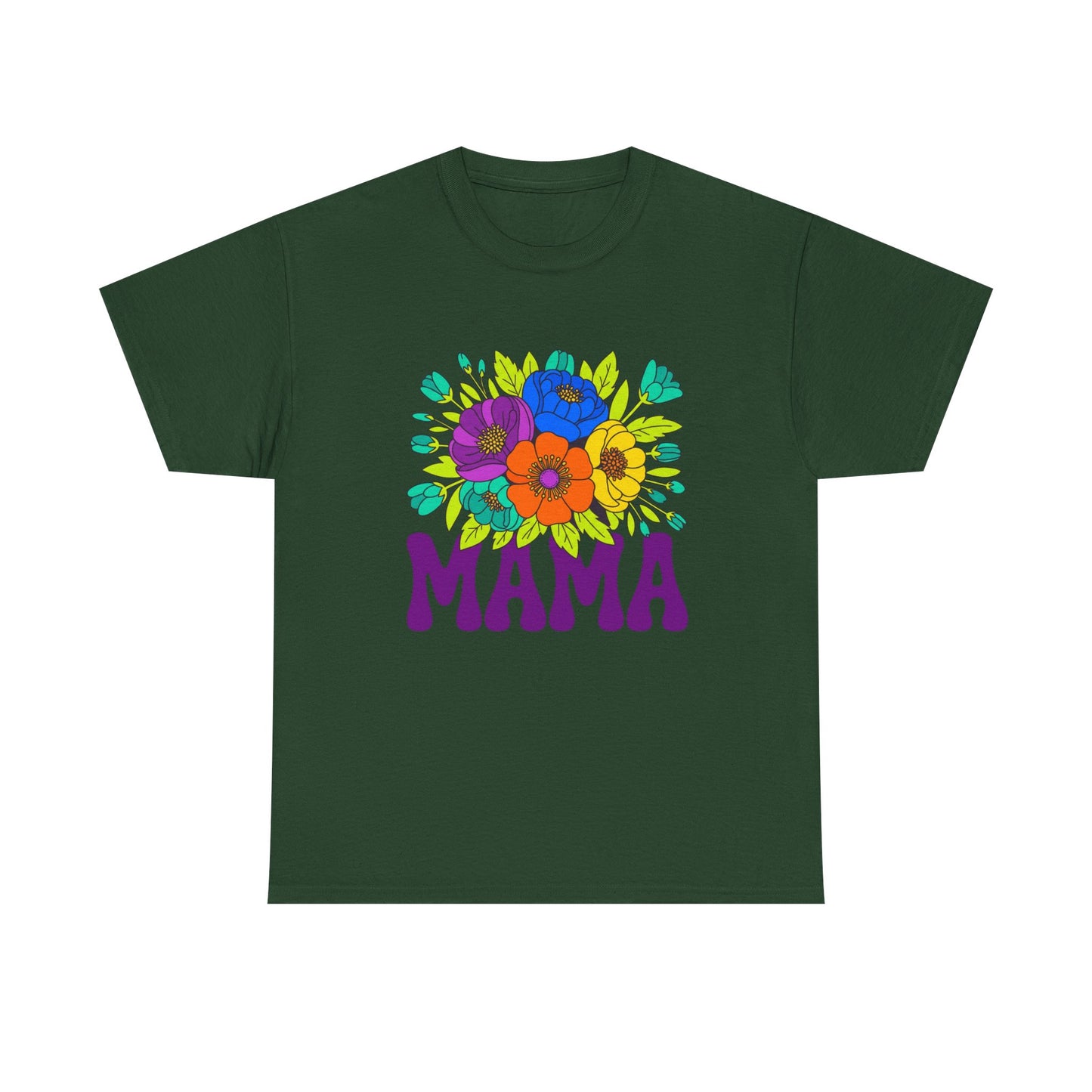 Mama Floral T-Shirt Feminine Floral Mother Tee for Mom Gifts