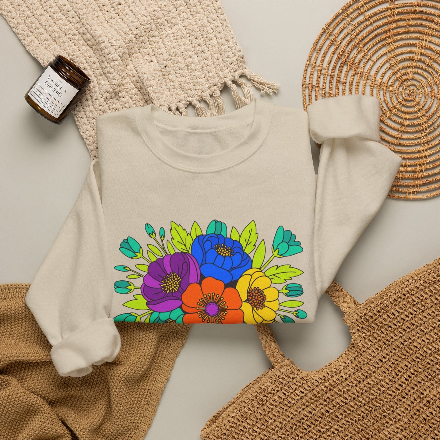 Mama Floral Sweatshirt — Cozy Mother's Day Crewneck