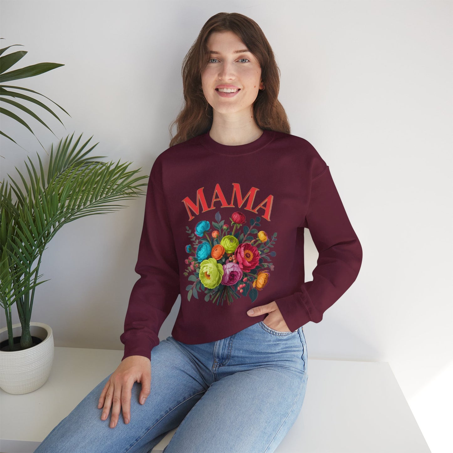 Mama Floral Sweatshirt Cozy Mother’s Day Crewneck