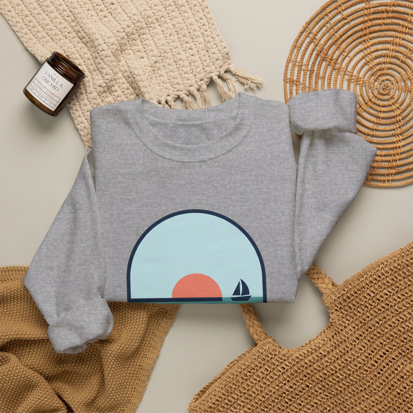 Mentally at the Sea Heavy Blend™ Crewneck Sweatshirt