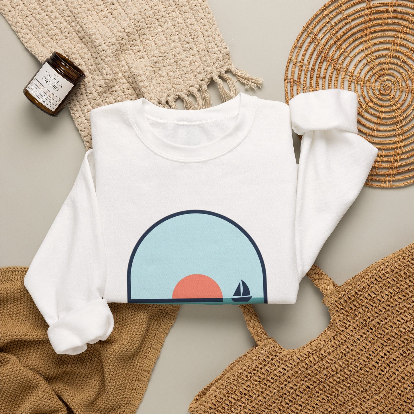 Mentally at the Sea Heavy Blend™ Crewneck Sweatshirt