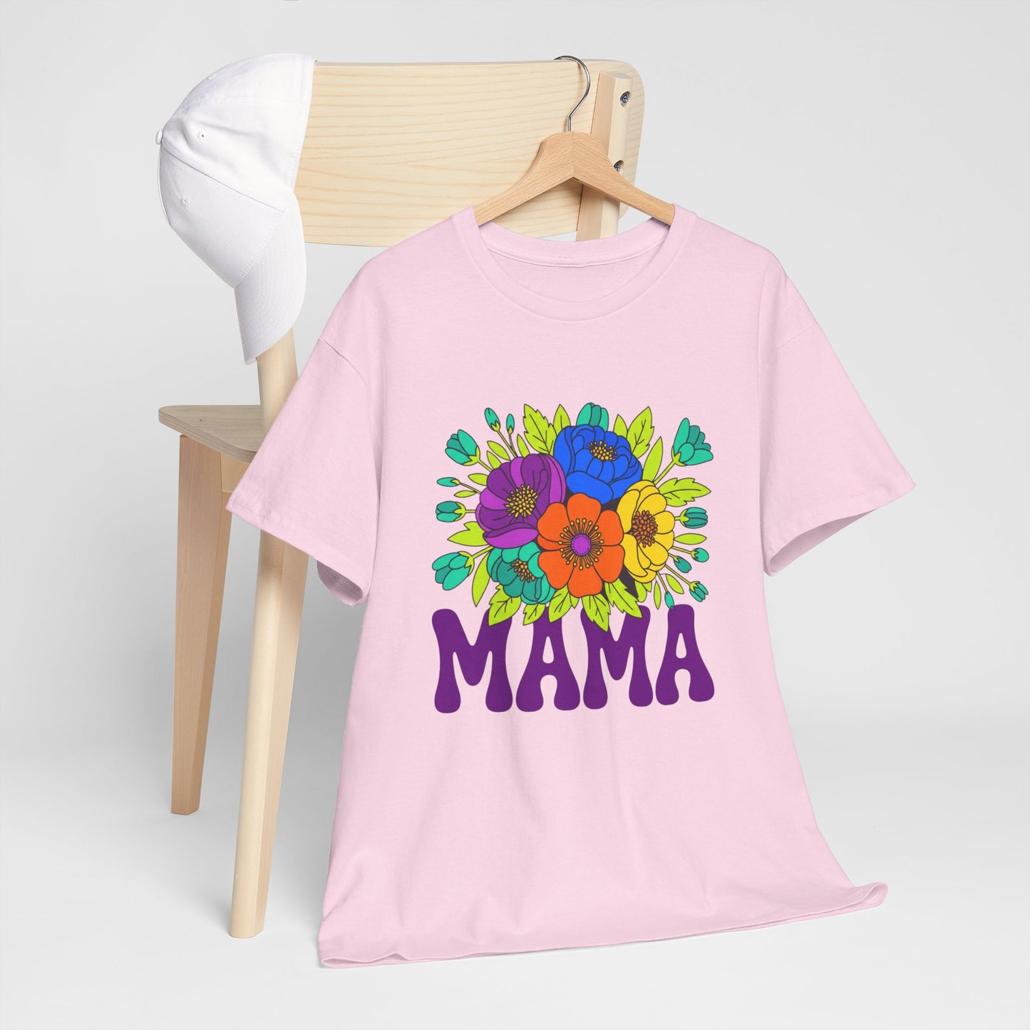 Mama Floral T-Shirt Feminine Floral Mother Tee for Mom Gifts
