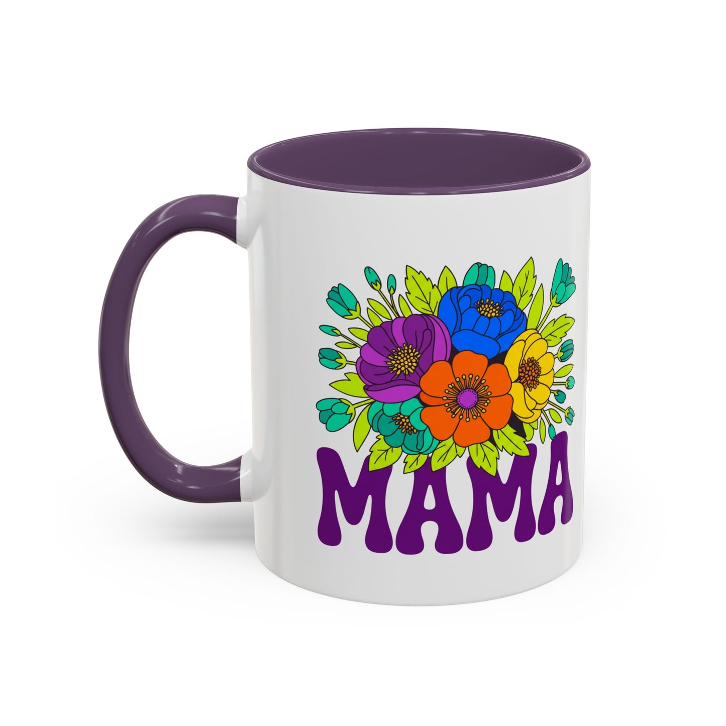 Mama Floral Coffee Mug Accent 11/15oz