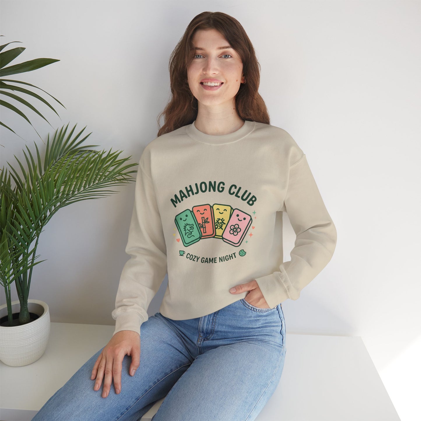 Mahjong Club Heavy Blend™ Crewneck Sweatshirt