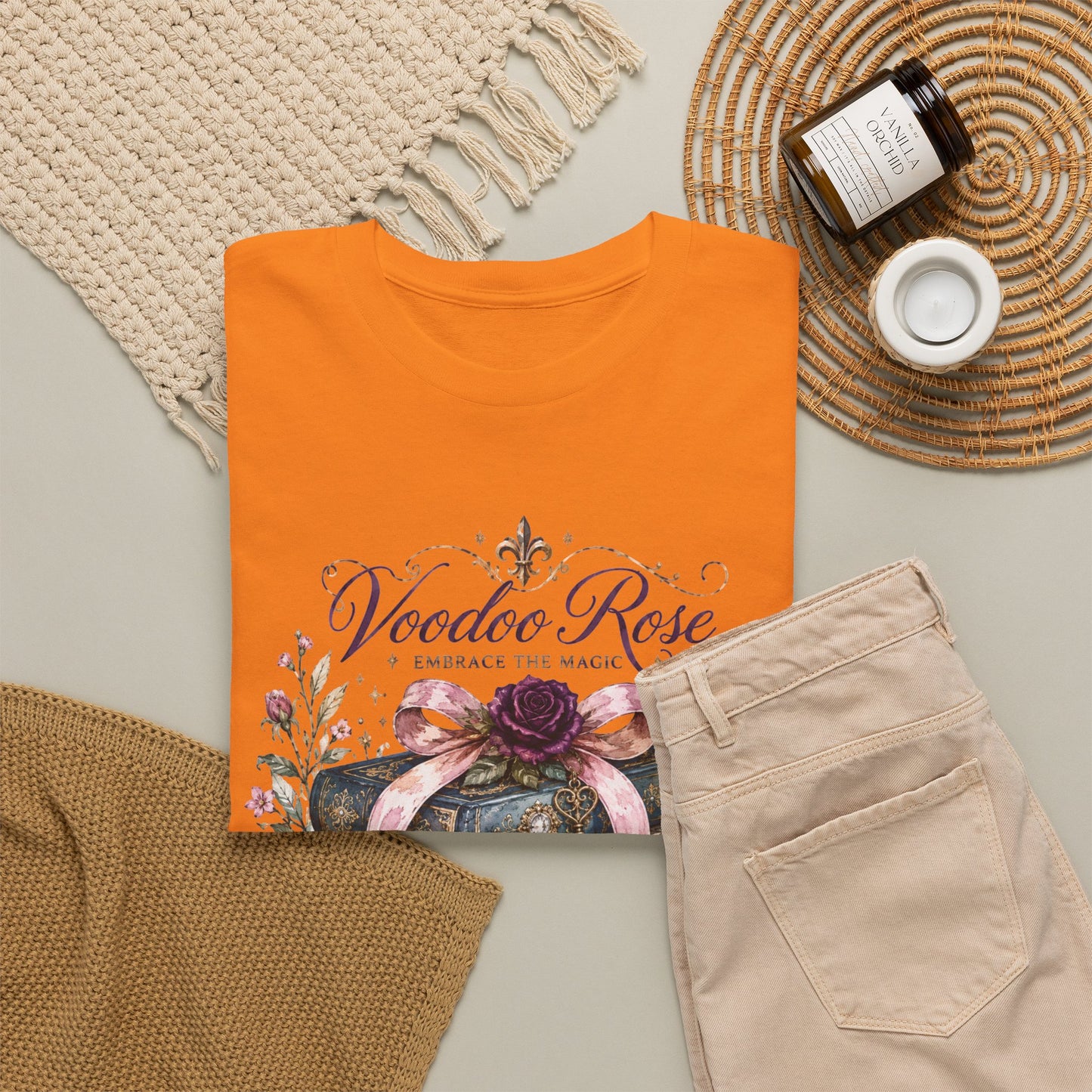 Voodoo Rose Louisiana Stacked Books Tee