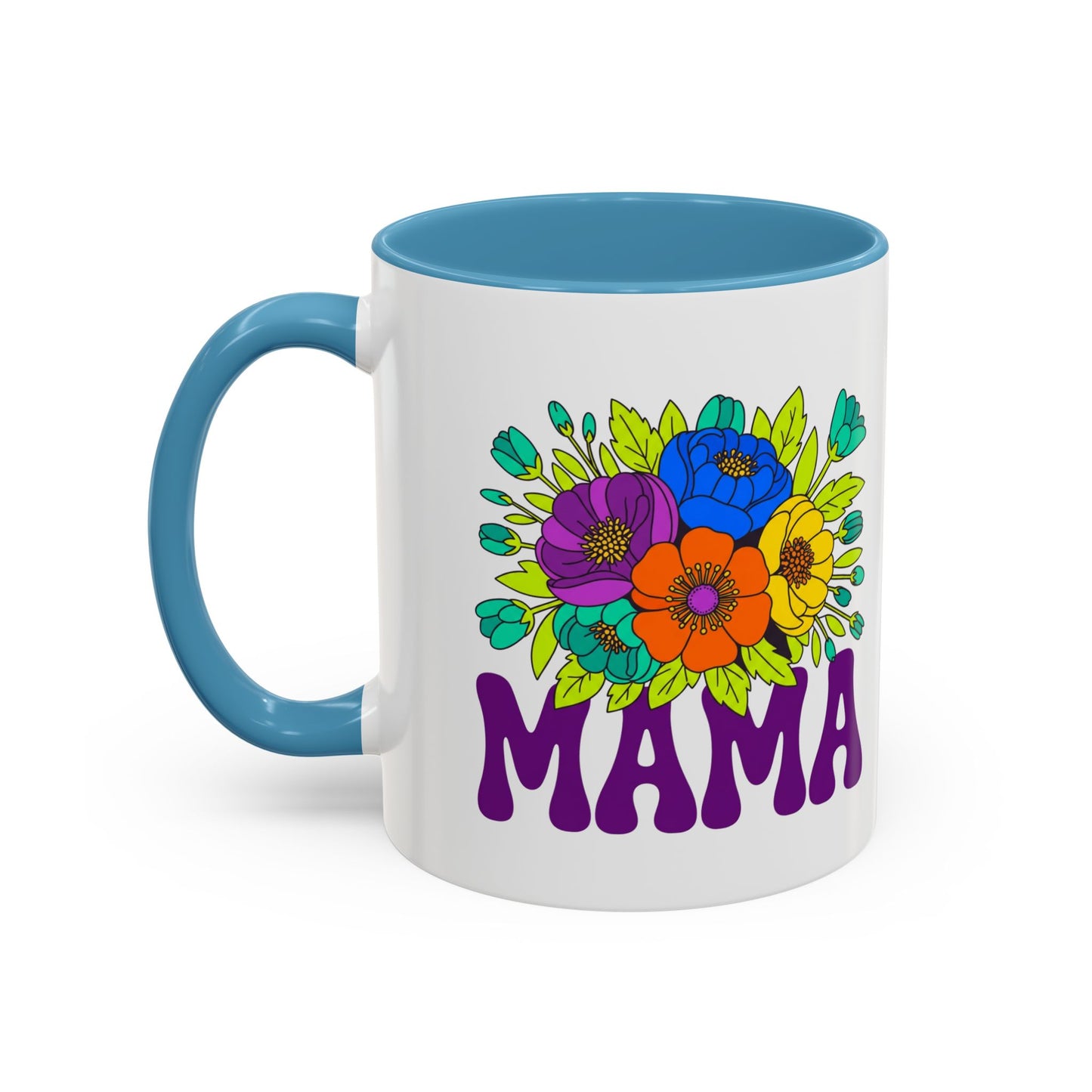Mama Floral Coffee Mug Accent 11/15oz