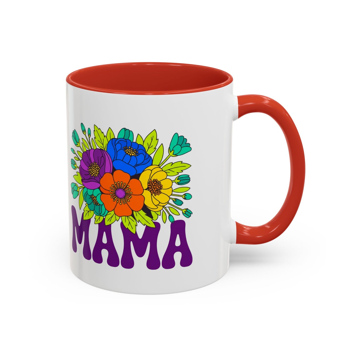 Mama Floral Coffee Mug Accent 11/15oz