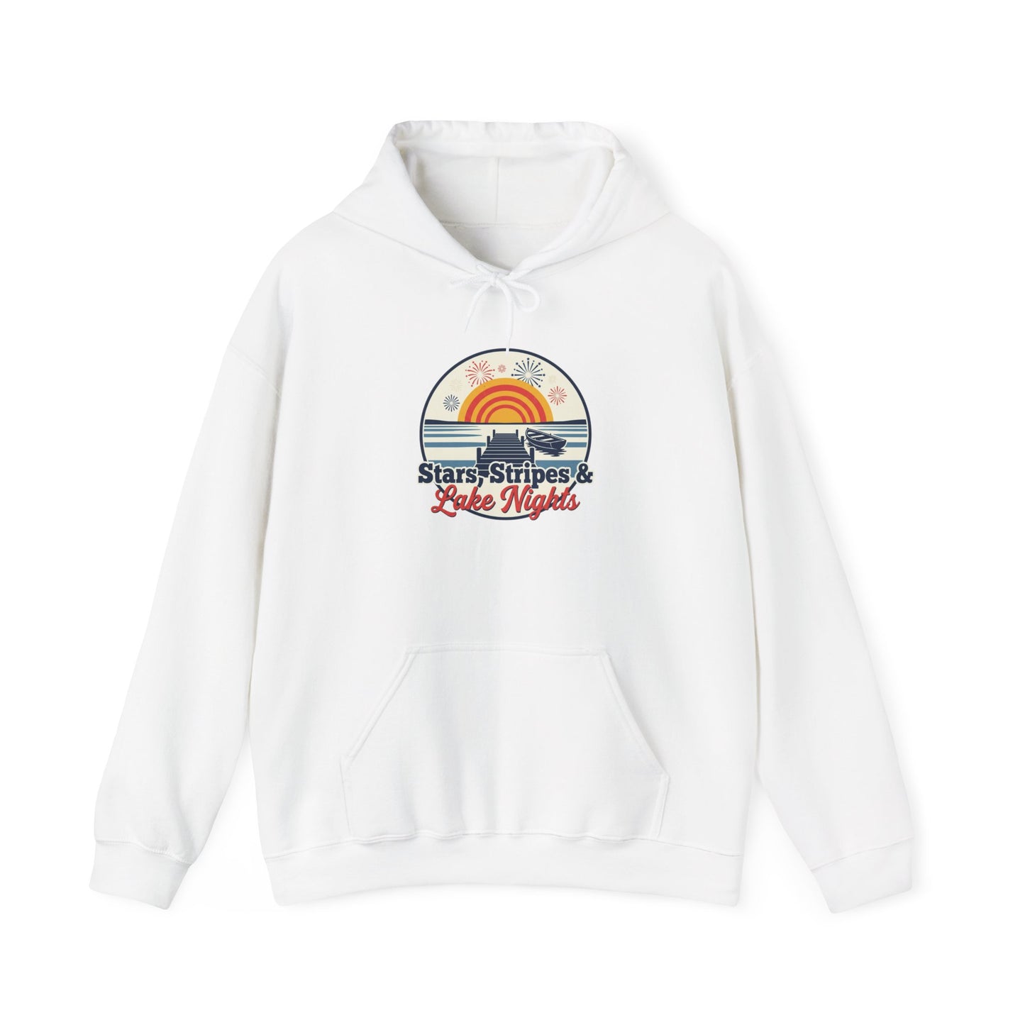 Stars, Stripes, & Lake Nights Heavy Blend™ Hooded Sweatshirt