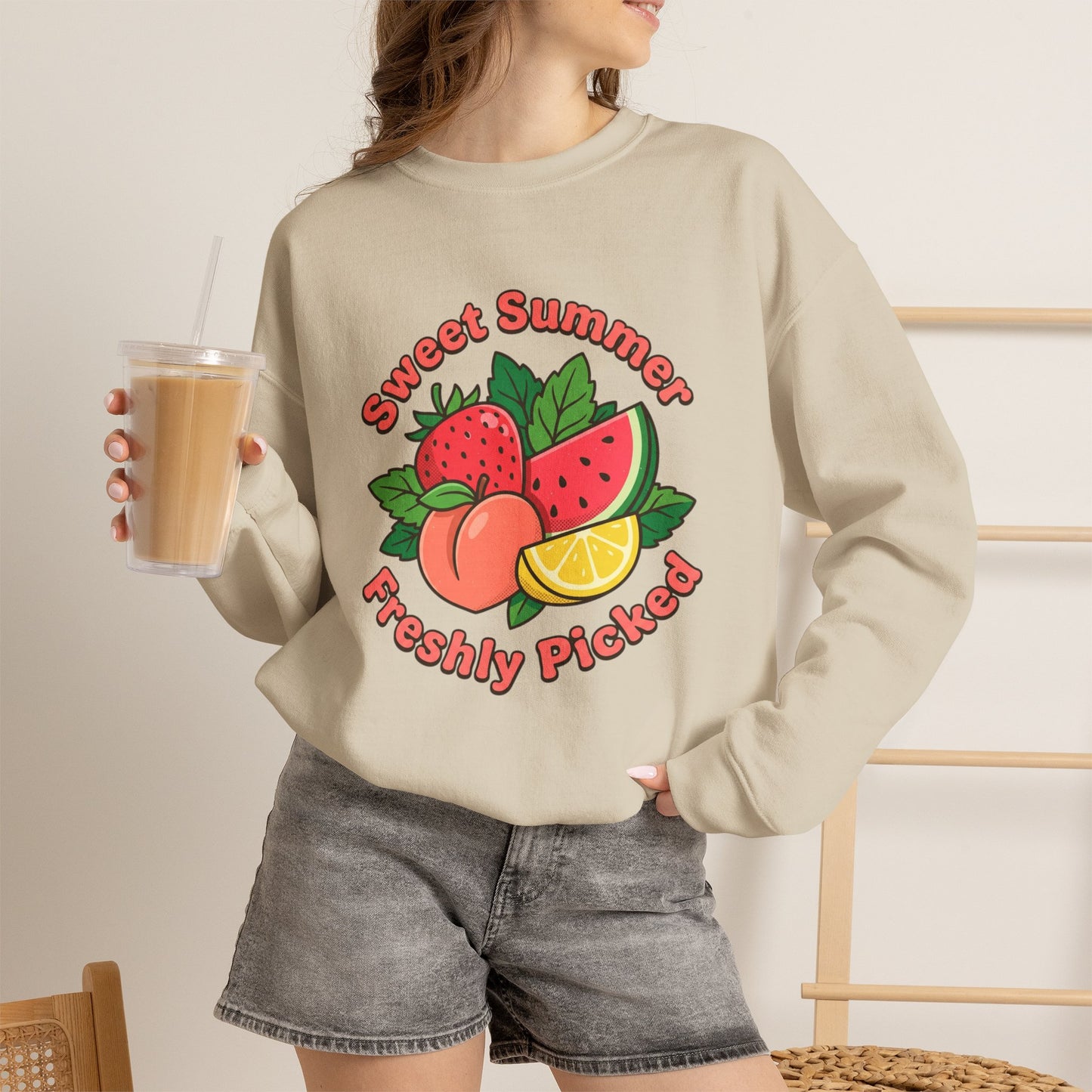 Sweet Summer Freshly Picked Unisex Heavy Blend™ Crewneck Sweatshirt