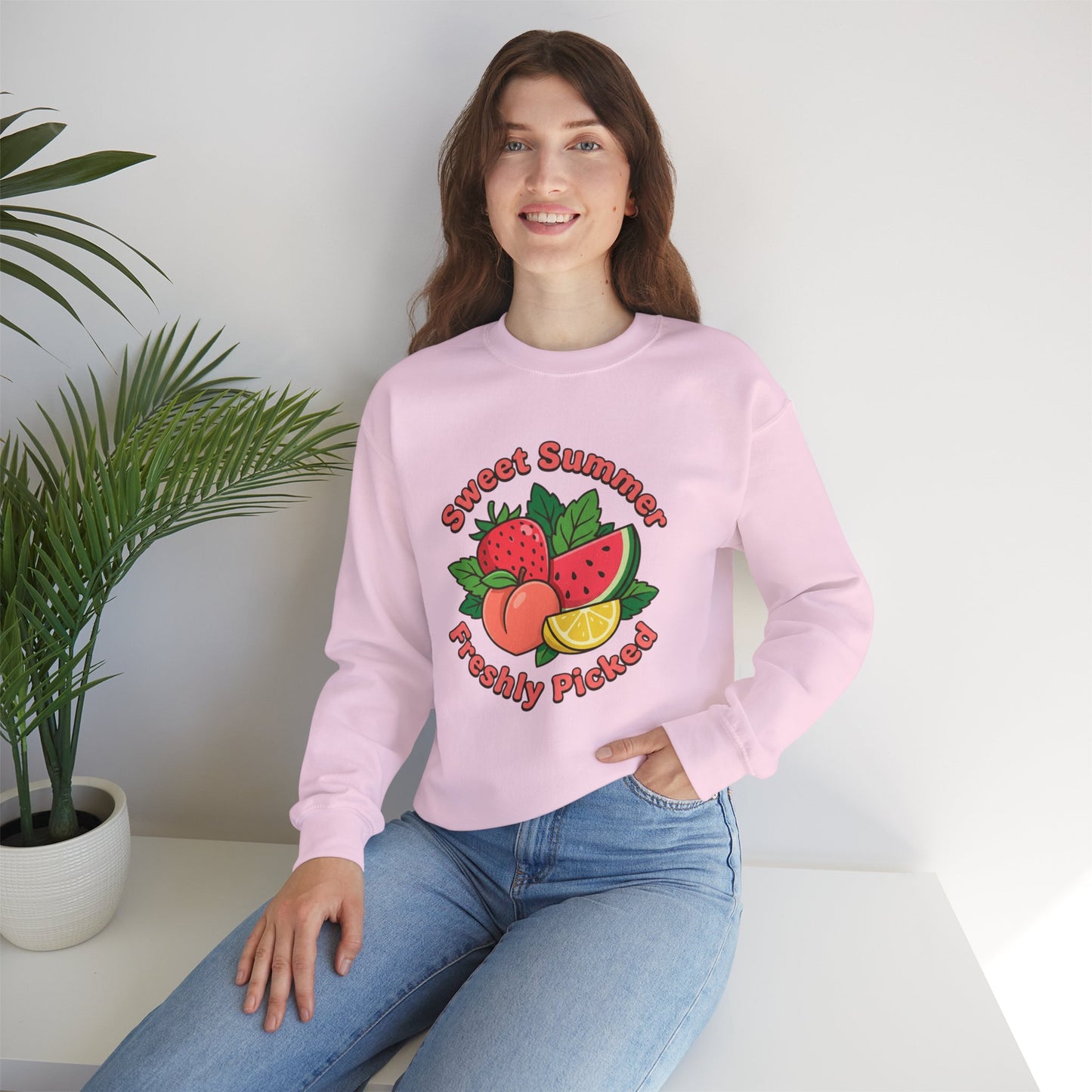 Sweet Summer Freshly Picked Unisex Heavy Blend™ Crewneck Sweatshirt