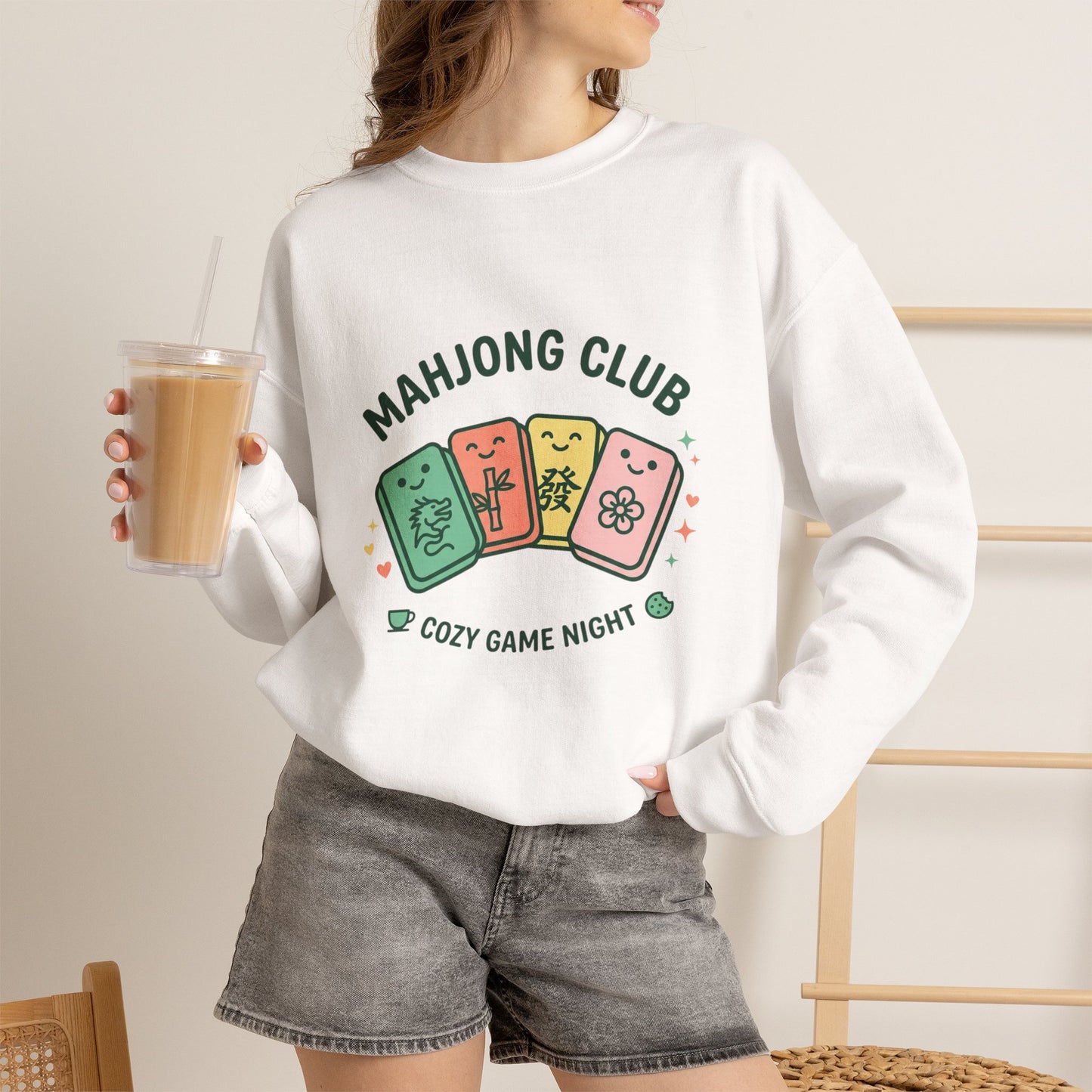 Mahjong Club Heavy Blend™ Crewneck Sweatshirt