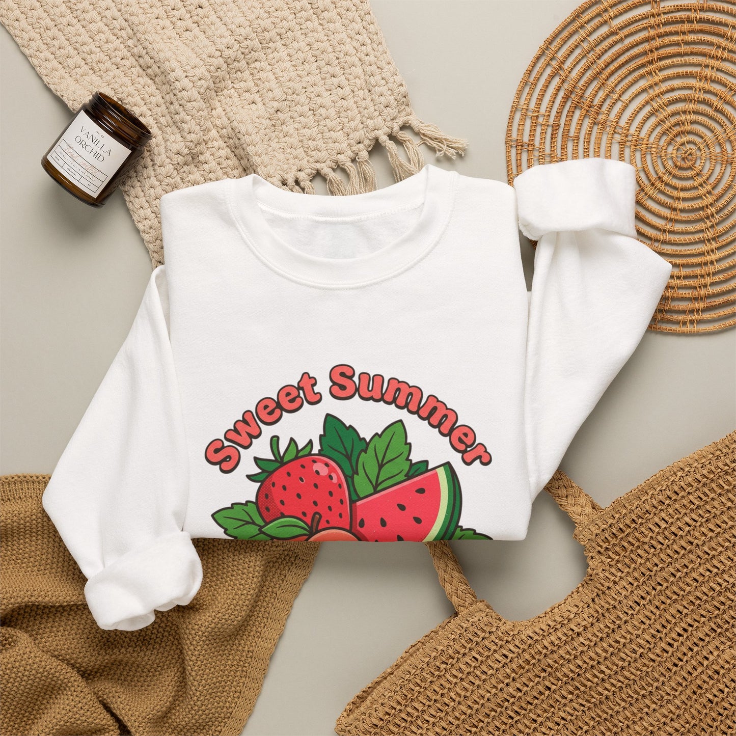 Sweet Summer Freshly Picked Unisex Heavy Blend™ Crewneck Sweatshirt