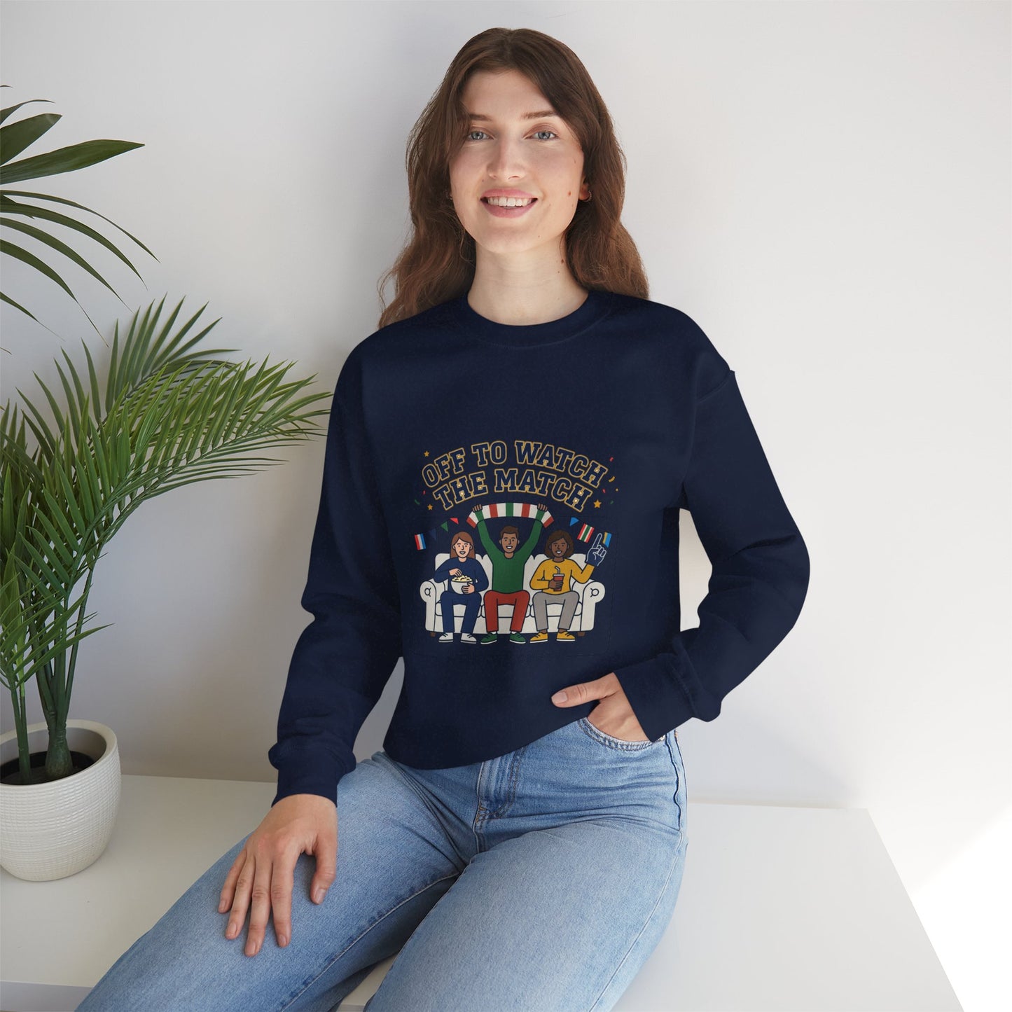 Off to Watch the Match Sweatshirt | soccer watch party, match-day outfit