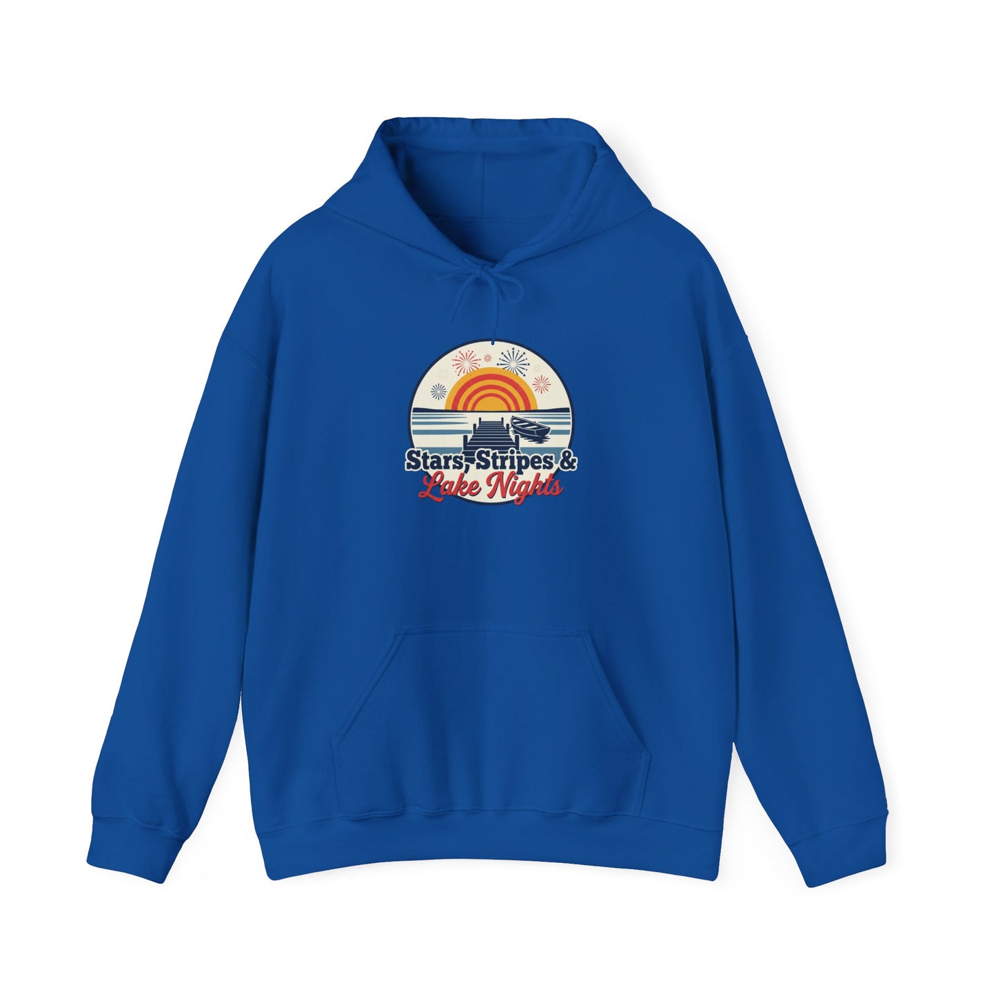 Stars, Stripes, & Lake Nights Heavy Blend™ Hooded Sweatshirt