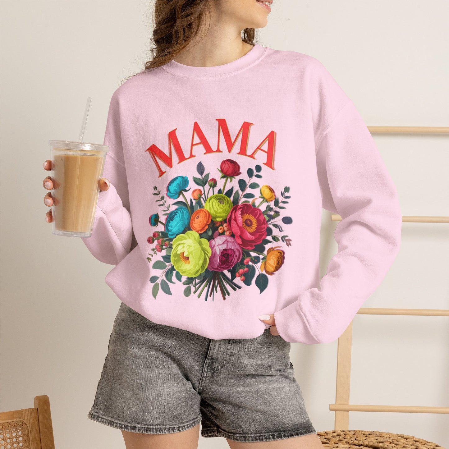 Mama Floral Sweatshirt Cozy Mother’s Day Crewneck
