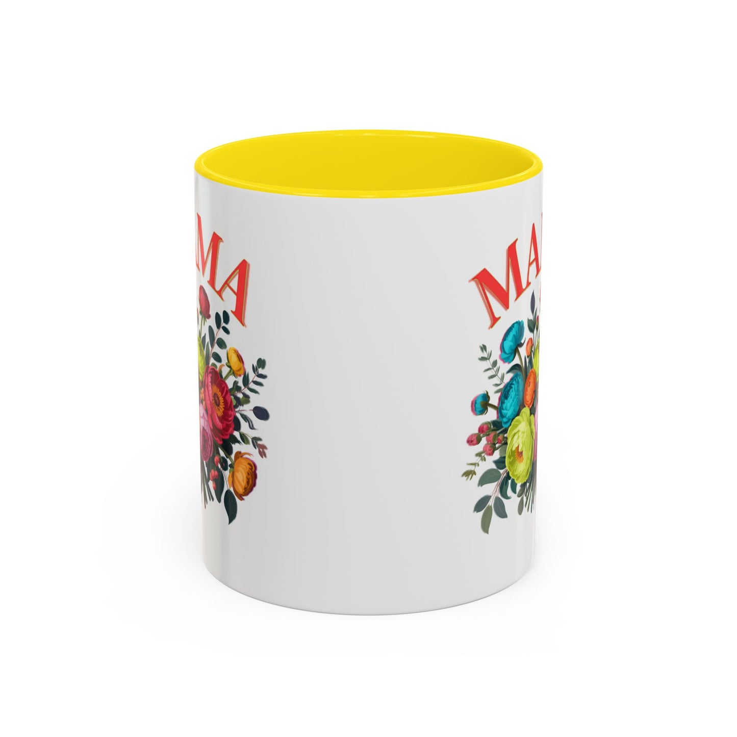 Mama Floral Coffee Mug – Mother's Day Bouquet Accent Mug (11/15oz)