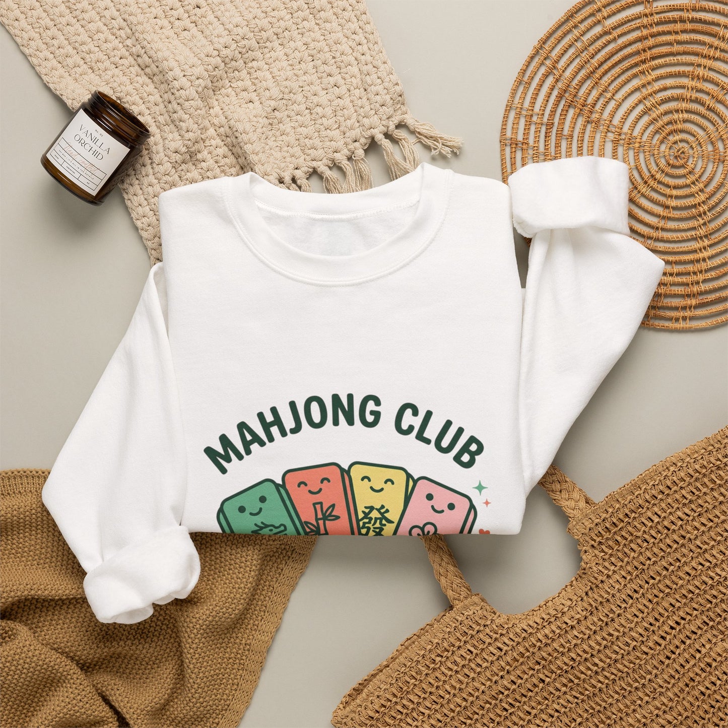 Mahjong Club Heavy Blend™ Crewneck Sweatshirt