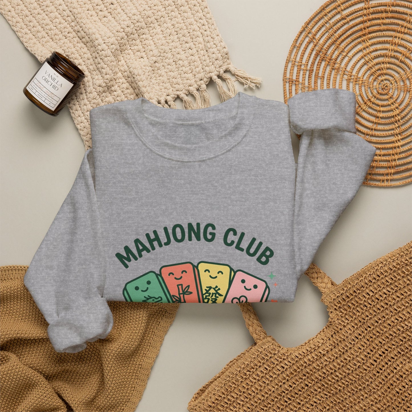 Mahjong Club Heavy Blend™ Crewneck Sweatshirt