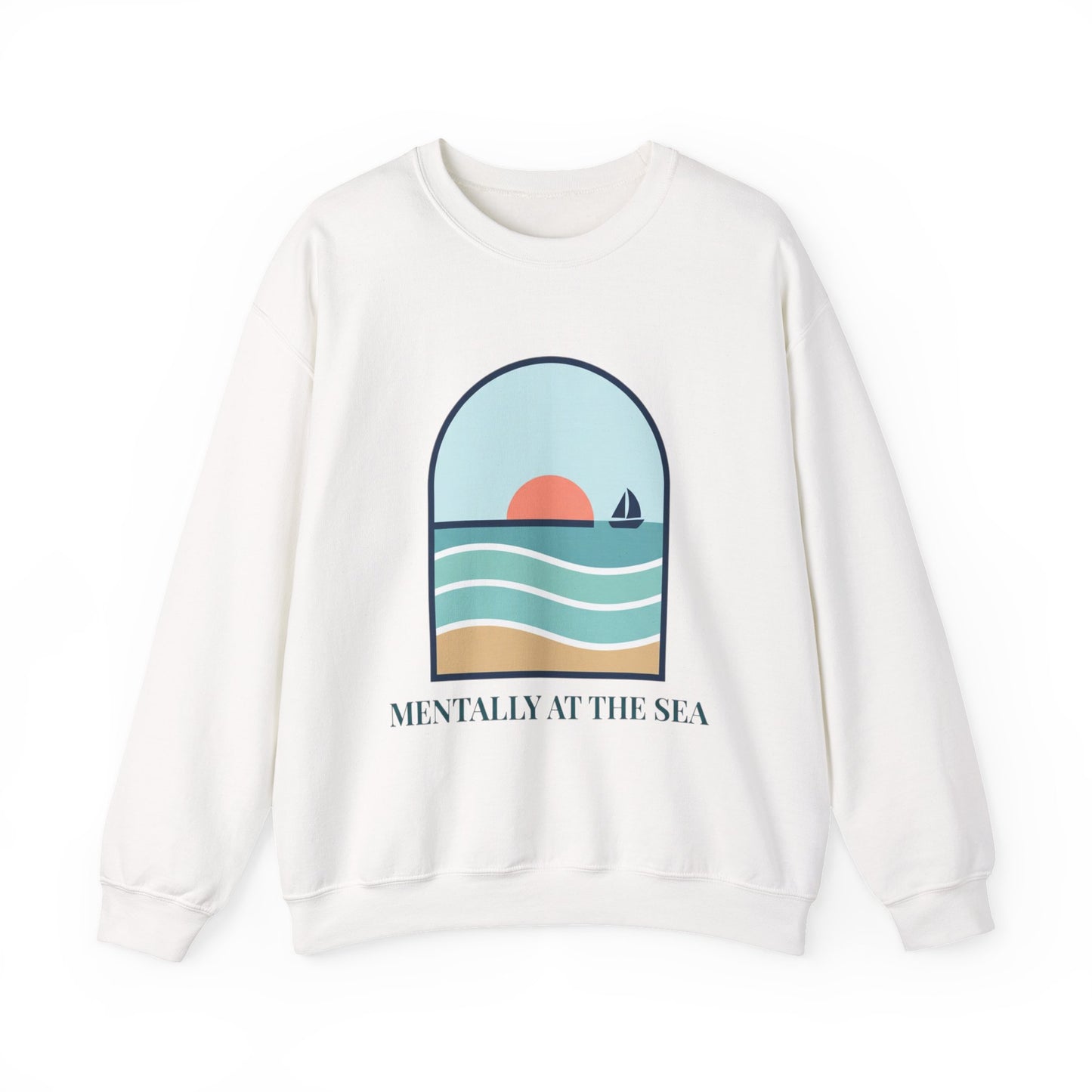 Mentally at the Sea Heavy Blend™ Crewneck Sweatshirt