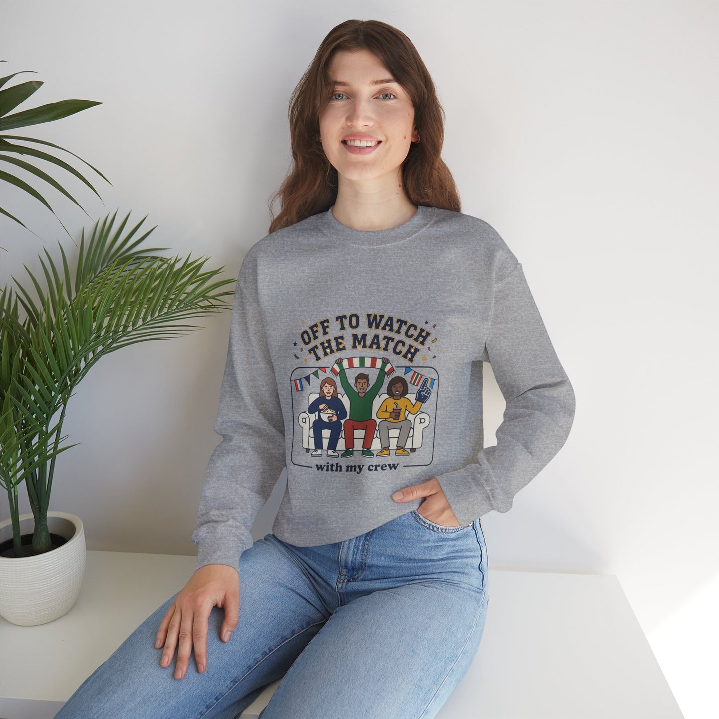 Off to Watch the Match Sweatshirt | soccer watch party, match-day outfit