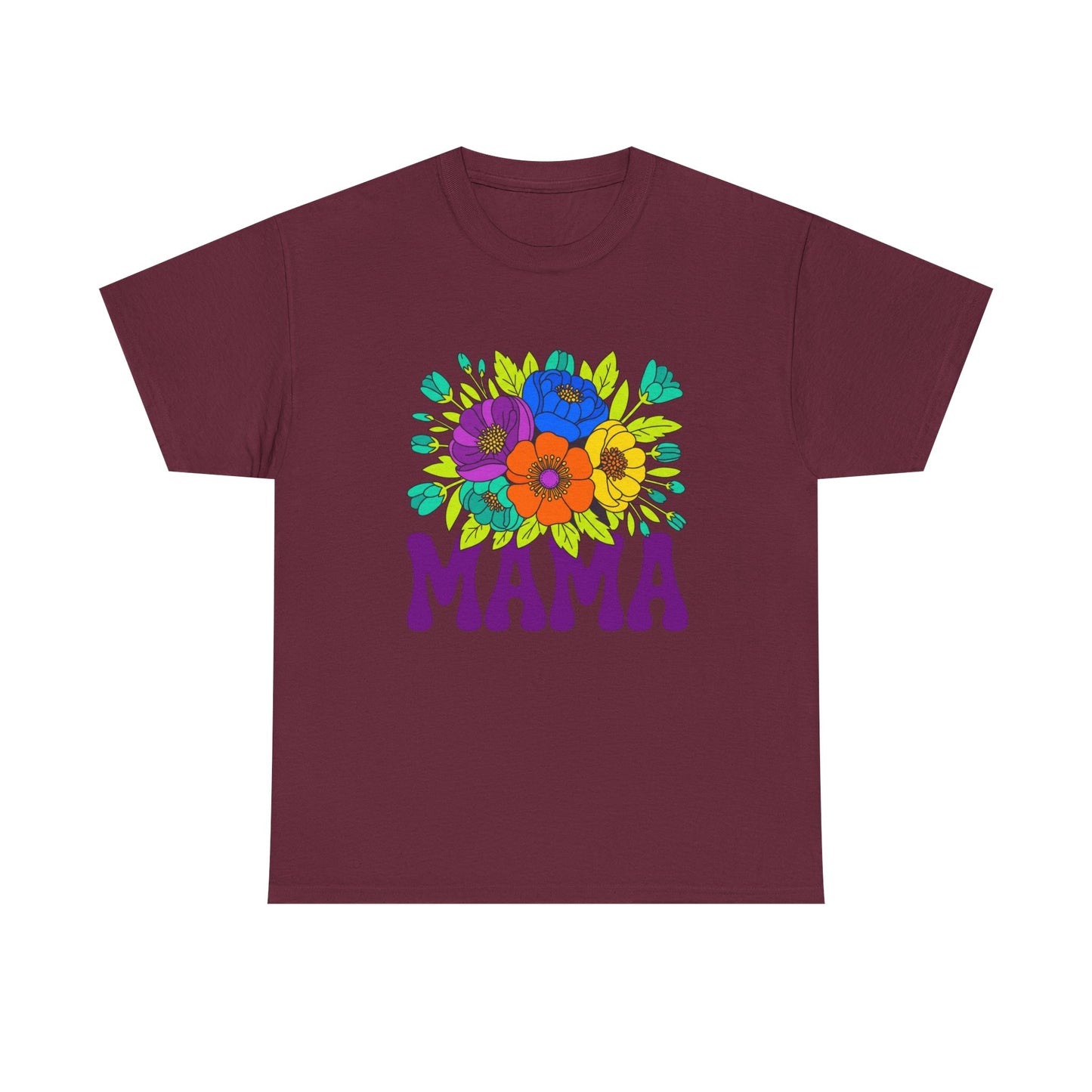 Mama Floral T-Shirt Feminine Floral Mother Tee for Mom Gifts