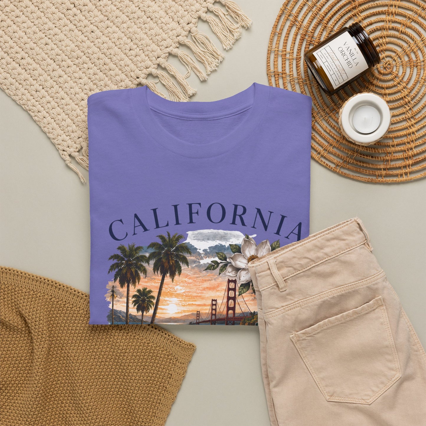California Vintage Surf T-Shirt — Coastal Sunset Beach Tee